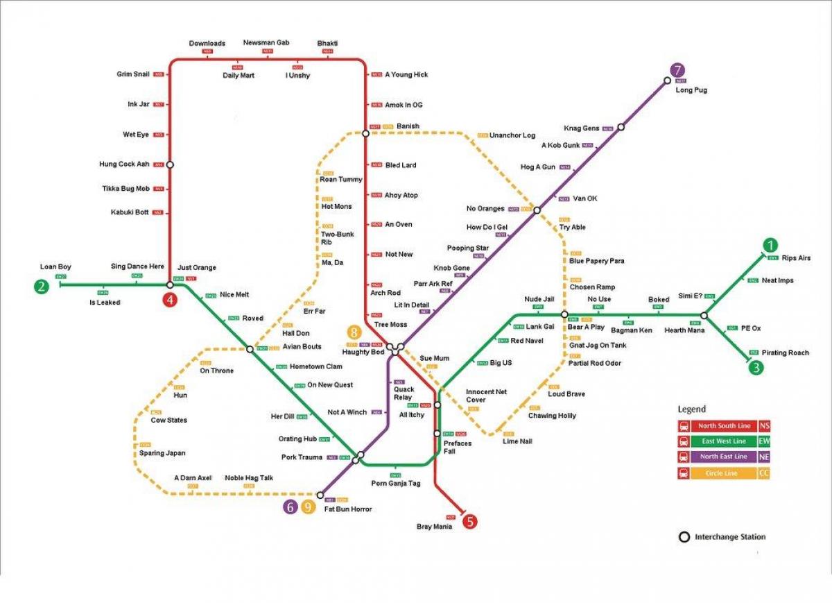 stasiun mrt peta Singapura