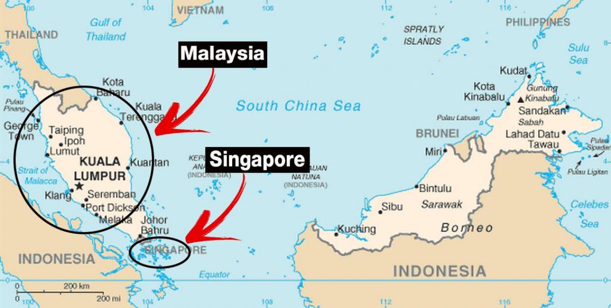 Singapura peta dunia