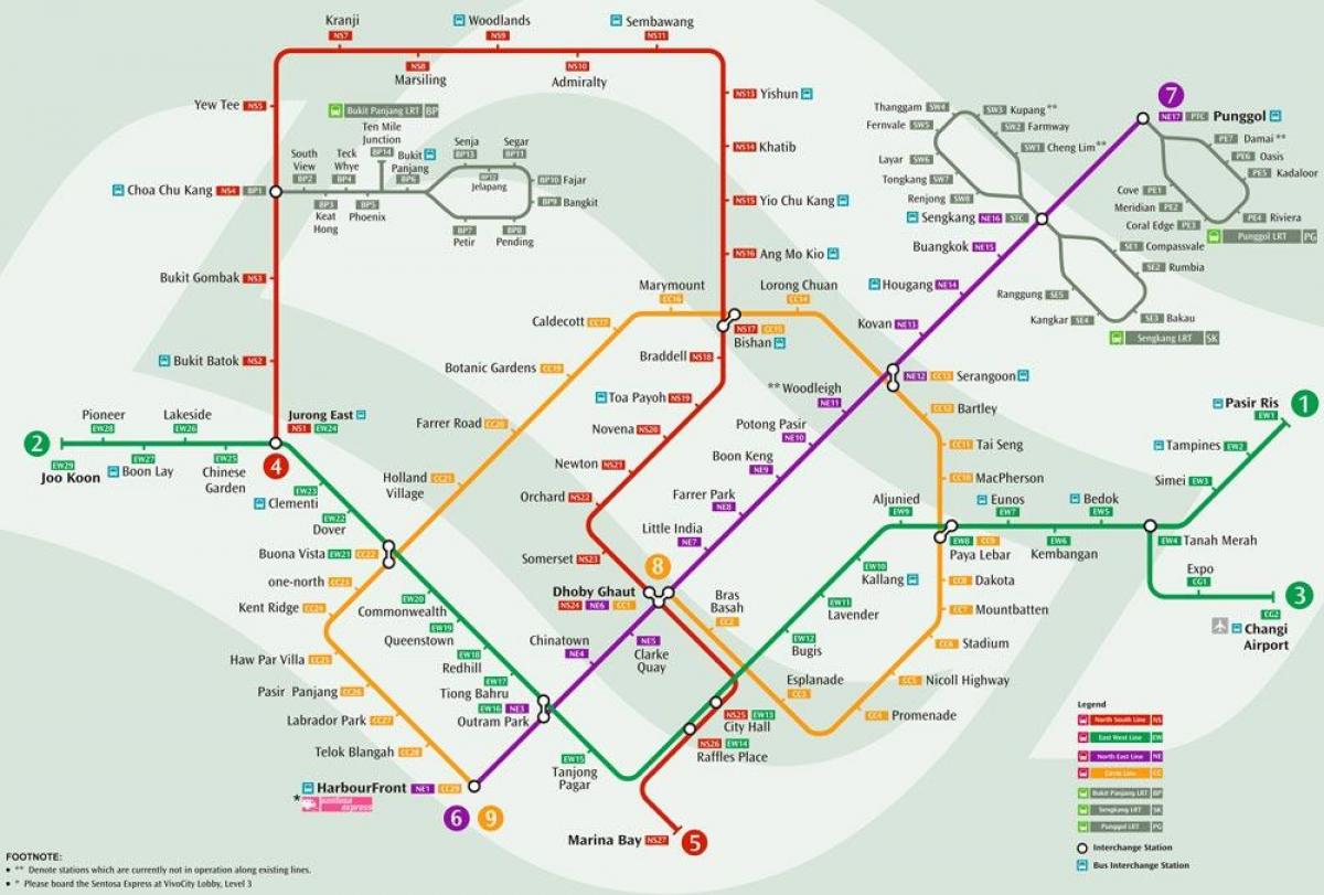 sistem peta Singapura
