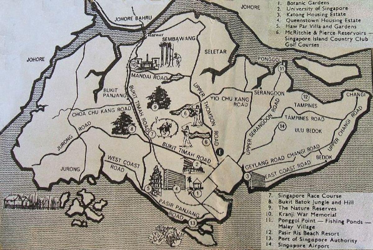peta tua dari Singapura