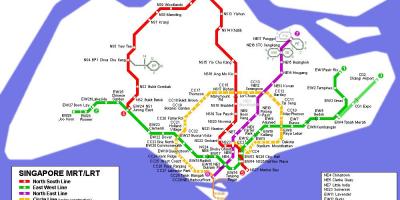 Mtr peta rute Singapura