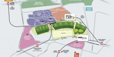 Peta dari Singapore expo