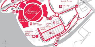 Peta dari Singapore sports hub