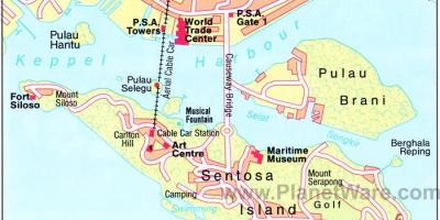 Peta wisata Singapura
