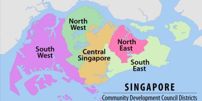 Peta wilayah Singapura